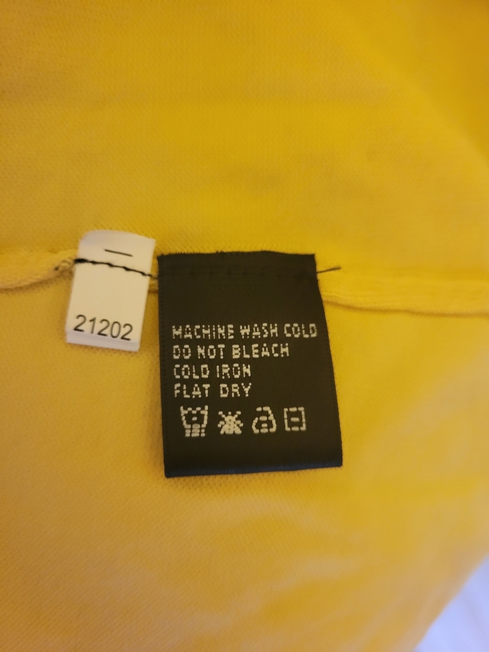 august silk Yellow Button Down Top PTP 17" - Picture 6 of 8